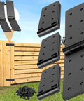 Heavy Duty Fence Gate Hinges 4 Pack 270 Degree Adjustable Barn Door Hinges With Screws For Backyard Wood Doors Garden Black
