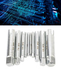 Ultimate 10 Pcs Screw Tap Extractor Set For Easy Removal of Stripped Bolts Damaged Taps And Seized Fasteners Ideal For Industrial Automotive Repair Jobs That Need Quick Gripping Power To Fix Messy Hardware Without Causing More Damage, 10pc alloy steel, M4-M22