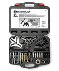 Harmonic Balancer And Pulley Installer Tool Kit 33 Piece Set with Two and Three Jaw Gear Pulls in storage case open view