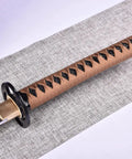 Handle of Handmade Aluminum Steel Katana Full Tang Blunt Blade For Safe Practice Iaido Bushido Samurai Sword Training