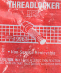 High Strength Red Thread Locker for Heavy Duty Slip and Press Fits Bolts 3,000 PSI Hold Locks Against Vibration package