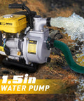 Gas Powered Water Pump 1.5 Inch With Hose 79 GPM 2.1 HP 79.8cc Engine Lightweight EPA Certified Portable Transfer Pump