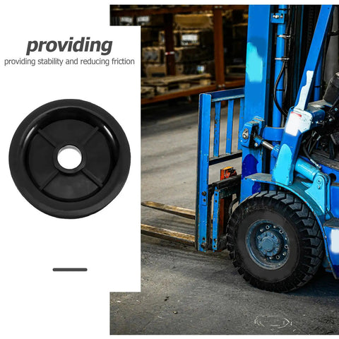 Heavy Duty Forklift Mast Guide Pulley Wheel Built Tough For Heavy Lifting Single Slot Nylon Bearing Design With 27mm Or 20mm Inner Bore For Rock Solid Daily Warehouse Ops
