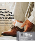 All Natural Shoe Cleaning Wipes For Leather And Suede Shoes And Boots, Fast Dirt And Stain Removal, easy on hands.