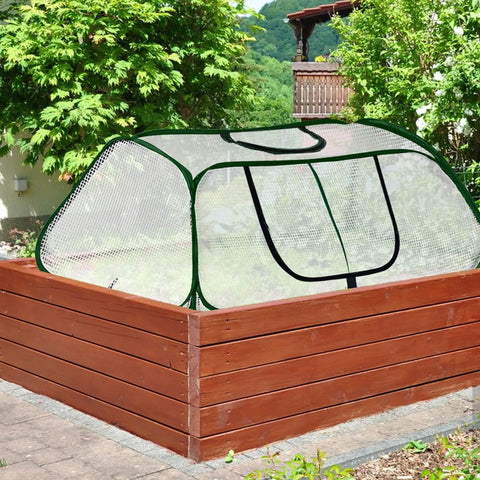 Mini Greenhouse Cover For Plants With Roll Up Zipper Door Thick PE Shield To Keep Your Veggies Cozy Indoors Or Outdoors From Cold Winds Protect Seedlings 45L X 22W X 16H Inches White 1 Pack