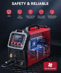 All In One 6 In 1 MIG Welder With Gas, Flux Core, Stick MMA, Lift TIG, Spot Weld, Spool Gun Ready Aluminum Multi Process Welder, 200Amp