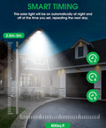 Smart timing feature of 500W Solar Street Lights Outdoor 20000 Lumens LED Solar Parking Lot Lights Dusk To Dawn Sensor For Playground Barn Farm