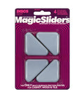 Heavy Duty Silicone Triangle Furniture Sliders Non Scratch Floor Protectors For Hardwood Vinyl Tile And Carpet Smooth Glide Pads 4 pack.