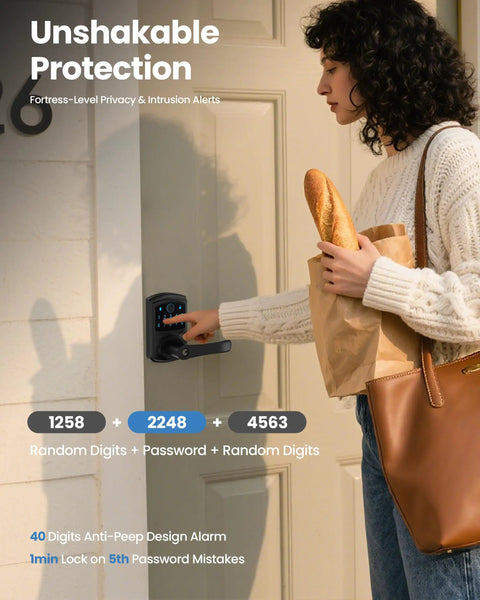 Slick Smart Fingerprint Door Lock With Keyless Keypad Handle Featuring No Sweat Biometric Entry And Legit Fast Access While Leveling Up Your Home Security Setup Today