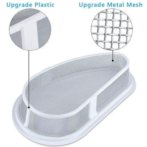 Direct Replacement Lint Filter Screen And Case Cover W10828351 For Stackable Washer And Dryer Easy Install No Fuss Fitment For Home Laundry Units Compatible With Most Major Models Without Brand Names showing upgraded plastic frame and metal mesh details.