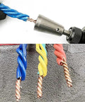 Heavy Duty Electrical Wire Joint Connector With Quick Twist Cable Stripping Build for Rock Tight Connections in use with three wires.