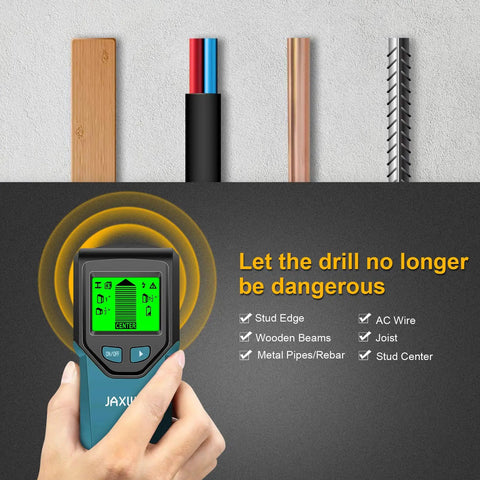 Smooth Operator 5 In 1 Wall Scanner And Stud Detector With Smart Chip Technology Hd Lcd Display Precision Gauge For Wood Framing Metal Wires Copper Pipes And Hidden Cables Built Tough Diy Game Changer