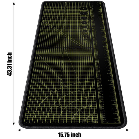 Premium Portable Workbench Mat 43.31 By 15.75 Inches With Non Slip Surface And Dual Measuring Scales With Angle Guides