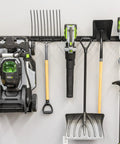 Beefy Heavy Duty Garage Tool Organizer Wall Mount With Broom Holder and Tool Racks 64 Inch Wall Storage System for gardening tools
