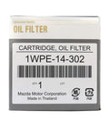 Box of Mazda Oil Filter Cartridge Genuine OEM Factory Part Exact Fit For Mazda Cars And SUVs Durable High Quality No Aftermarket Junk