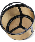 Gold Mesh Reusable Coffee Filter For 8 To 12 Cups No More Paper Filters This Eco Friendly Basket Style Filter Is Compatible With Keurig K Duo Essentials And K Duo Brewers BPA Free 1 Pack, showcasing mesh design