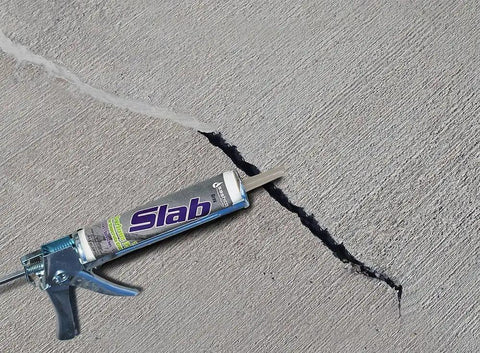 Slab Concrete Crack Repair Sealant Gray 10.5 Oz Cartridge Easy To Use Diy Friendly Kit For Fixing Cracks Up To Three Inches Wide