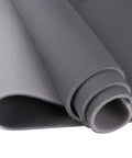 Headliner fabric mesh with foam backing, dark gray, rolled for automotive interior replacement — close-up
