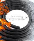 Durable Quarter Inch Fuel Line Hose Upgrade With 300 PSI Rating And 20 Clamps 10 Foot Universal Kit coiled with fire illustration