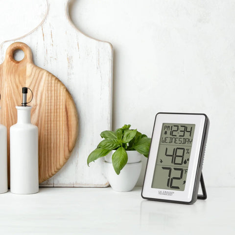 Indoor Temperature Station With Humidity Alerts For Home Comfort Real Time Temp And Humidity Readouts Customizable Alerts And Easy Setup
