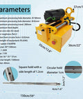 HayWHNKN portable precision boring machine, yellow with 150 cm boring bar and 110V power