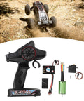 Next Level 7 Channel Rc Car Receiver Kit With Brushless Motor Esc And Servo Remote Control for Rad Handling on Q130 C8805 C8803 showing remote and components.