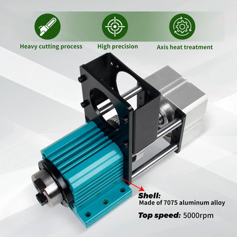 BT30 ATC Spindle Kit Non Powered 5000 RPM Pneumatic Cylinder Semi Automatic Tool Changer Spindle Motor with Bracket