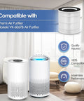Replacement Filter 2-Pack For Vremi And Hokeki Air Purifiers with compatible air purifier models in large room setting.