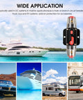 Beefy 60 Amp Circuit Breaker Switch With Waterproof Inline Fuse Holder for 12V to 48V DC car, marine, RV, boat, truck, and bus.