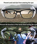 Soft TPU Glasses Side Shields For Eye Glasses And Safety Glasses Wind And Debris Protection Easy Install Grab And Go Ready image