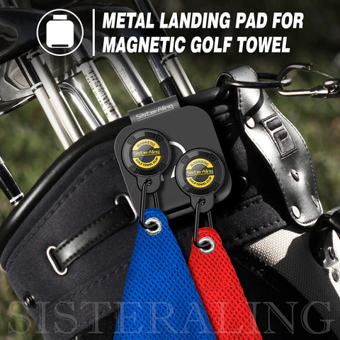 Magnetic Landing Pads For Golf Accessories Towel Rangefinder Flask And Speaker With Quick Access Mounts On Your Golf Bag Built