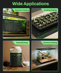 Seedling Heat Mat Six Pack 10 By 20.75 Inches Waterproof Plant Heating Pads for multiple applications like seeding and terrarium