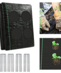 Garden Weed Barrier Fabric With Pre-Punched 132 Planting Holes For Quick No-Fuss Planting 4Ft By 33Ft Woven Geotextile Mat