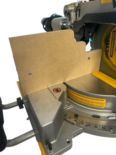 Zero Clearance Miter Saw Fence Upgrade For Sliding Compound Saws That Boosts Safety, Stability, And Cut Precision, Fits DHS780