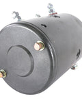 Beefed-Up 12V Winch Motor Replacement For Warn 20 Spline With Double Ball Bearing side view showing connectors