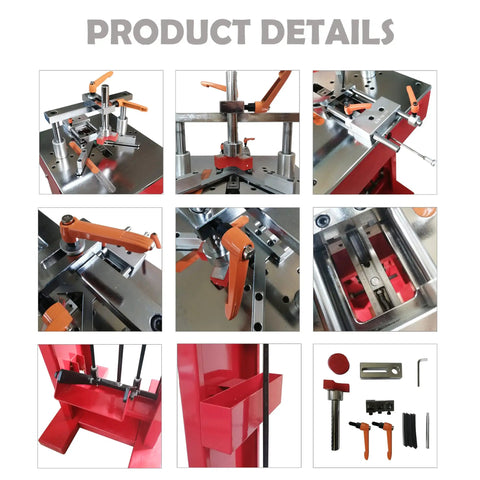 Manual Picture Framing Underpinner Tool For Frames No Power Needed Silent And Sturdy Nailer Compact Framing Machine With 7mm 10mm 12mm 15mm V Nails Easy High Quality Build For Pro Grade Picture Frame Joints, red steel frame detail