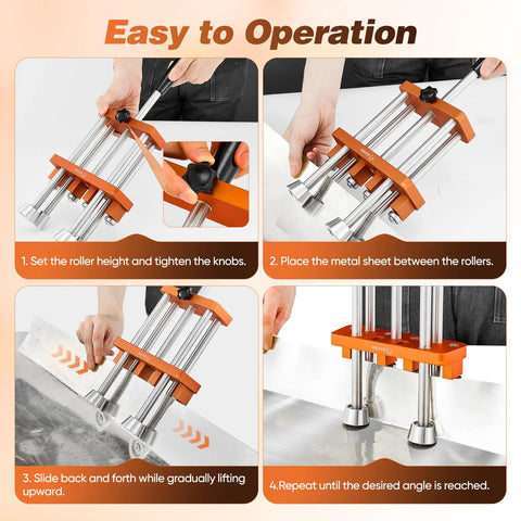 Top Notch Two Station Sheet Metal Bender With No Sweat Pull Rod Depth Control And Portable Rolling Stand For Slick Precise Creases That Run Flawless Everyday