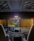 27MHz CB Radio Antenna With PL259 And BNC Male Connectors, Magnetic Base Mount installed in car interior