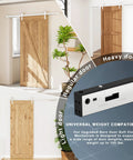 Two Pack Stainless Steel Barn Door Soft Close Mechanism For Flat Track With Adjustable Weight Up To 160 Pounds Universal Compatibility Hole Free Installation Or Drilled Track Optional Effortless Smooth Opening And Closing Silver