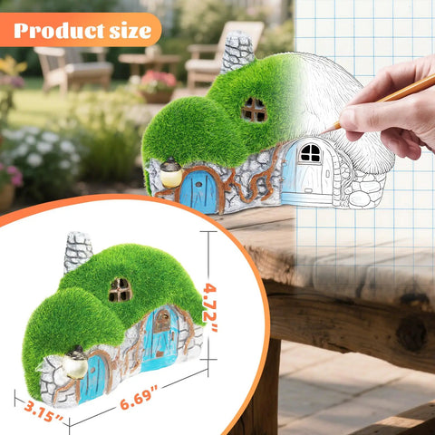 Chill Solar Garden Figurine Light Statue For Outdoor Yard Decor Resin Handmade with solar lights, size shown on drawing pad.