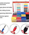 Heat Shrink Tubing Kit With 800 Pieces Two To One Ratio for electrical insulation and wire wraps, 11 sizes, 5 colors in case