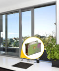 Sliding Window Roller With Nylon Wheel And White Finish, Durable Metal Housing With Dichromate Finish, installed in sliding window