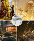Clear 10 Foot Extension Cord With Flat Plug For Indoor Use Slim 2 Prong Power Cable See Through Design For Christmas Lights Lamps