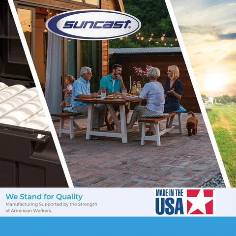 People dining outdoors with 77 Quart Outdoor Patio Cooler With Wheels And Hinged Lid Wicker Look Resin With Built In Storage Basket.