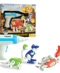 90 Piece Dino Construction Set With Kid Safe Power Screwdriver And Screws Build Brachiosaurus T Rex And Triceratops Action Model Kit