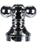 Cross Arm Faucet Handle For Tub Shower And Sink Fits 2 To 3 Handle Faucets Chrome White Porcelain Finish 2 Pack