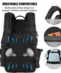 50L Military Tactical Backpack For Men With Molle System Large Daypack 3 Day Assault Pack Bug Out Bag Water Resistant Heavy Duty
