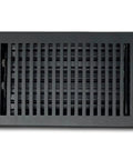 Dope Cast Aluminum Contemporary Black Vent Cover 4x14 for Floor or Wall Registers with Adjustable Dampers, Durable Finish