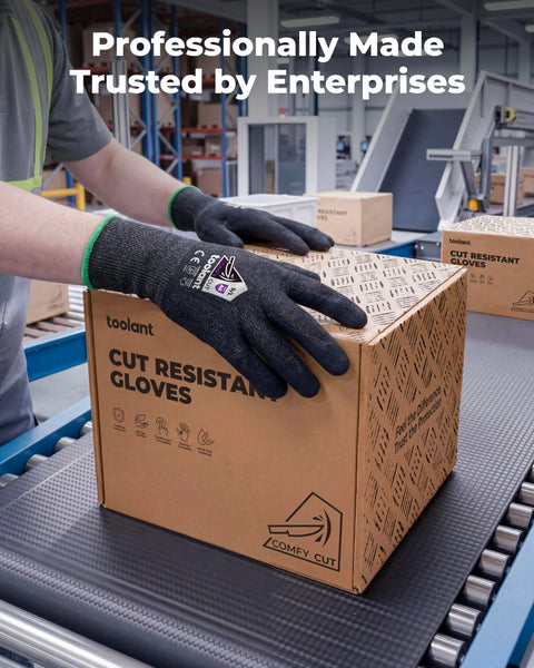 Tough As Nails A6 Cut Resistant Work Gloves provide solid ANSI and EN388 protection for handling cut-resistant gloves.