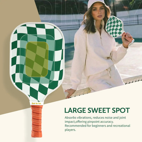 Beginner Friendly Pickleball Paddle Set With Two Graphite Fiberglass Rackets USAPA Approved Includes Four Balls And Carry Bag